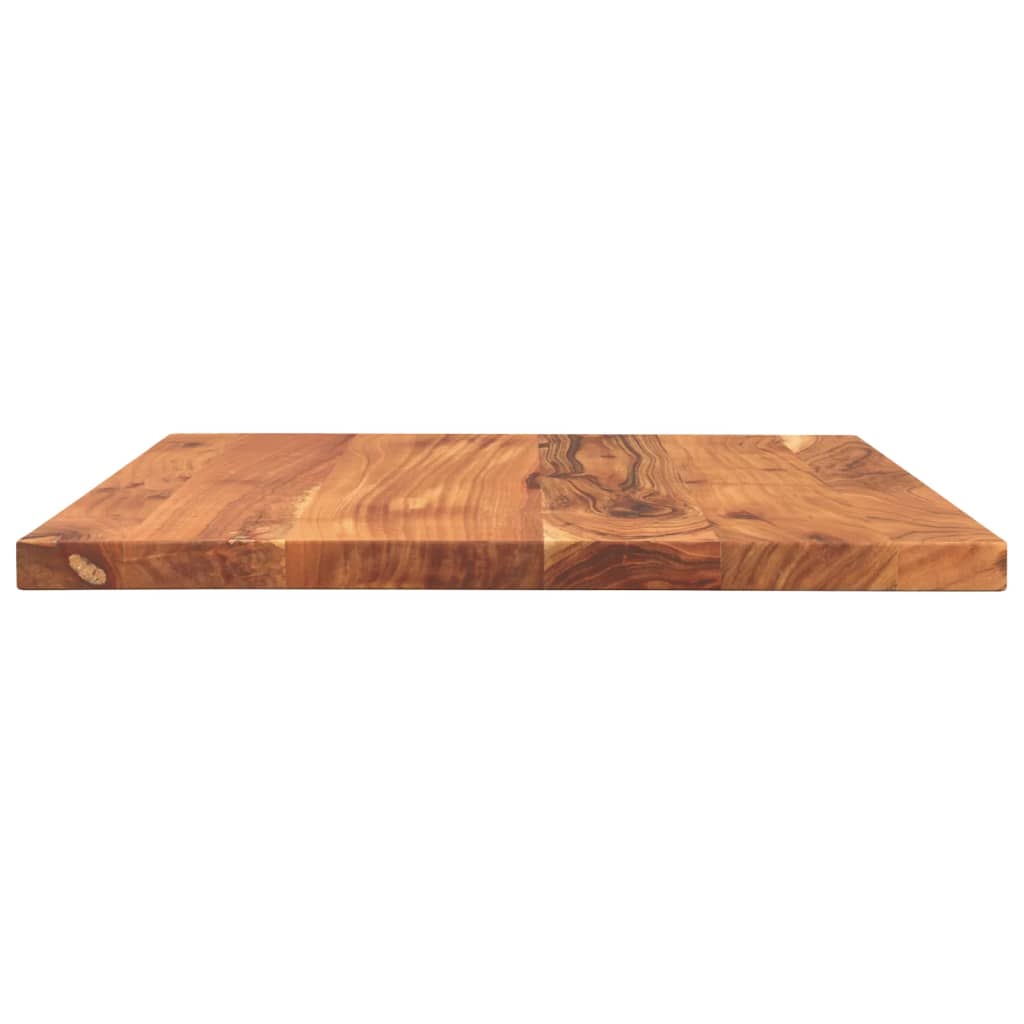 Piano Tavolo Rettangolare Legno Massello Acacia