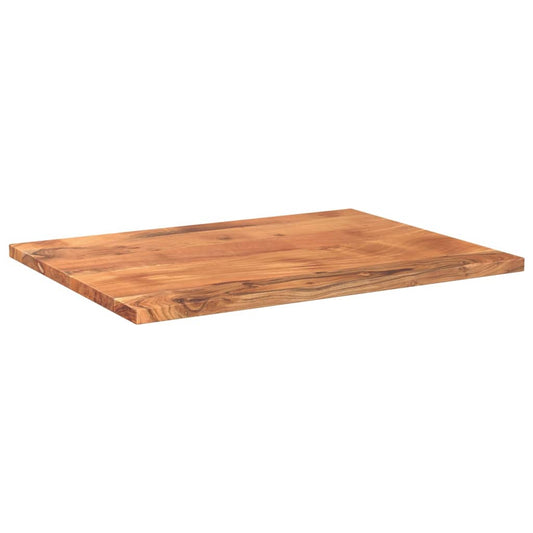 Piano Tavolo 90x70x3,8 cm Rettangolare Legno Massello Acacia