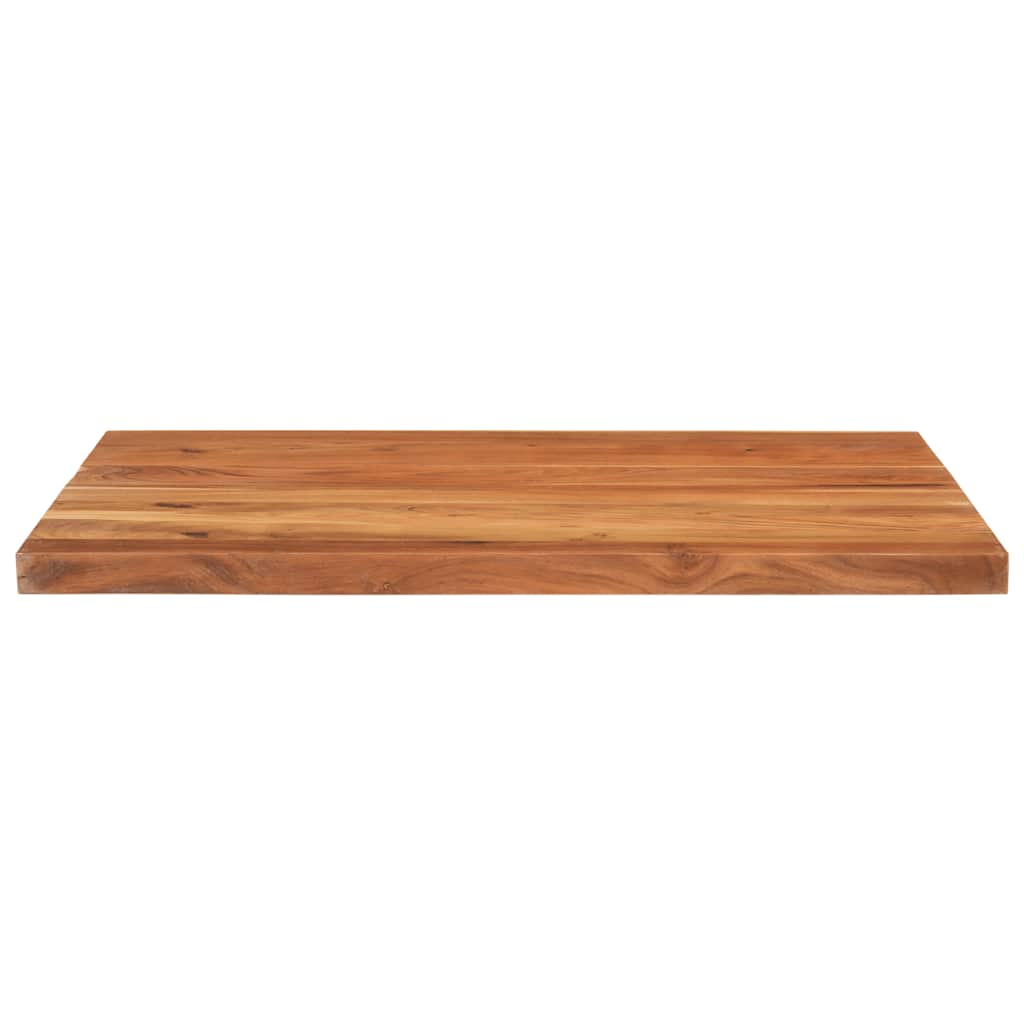 Piano Tavolo 110x80x3,8 cm Rettangolare Legno Massello Acacia