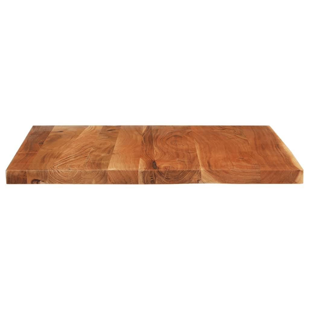 Piano Tavolo 110x80x3,8 cm Rettangolare Legno Massello Acacia