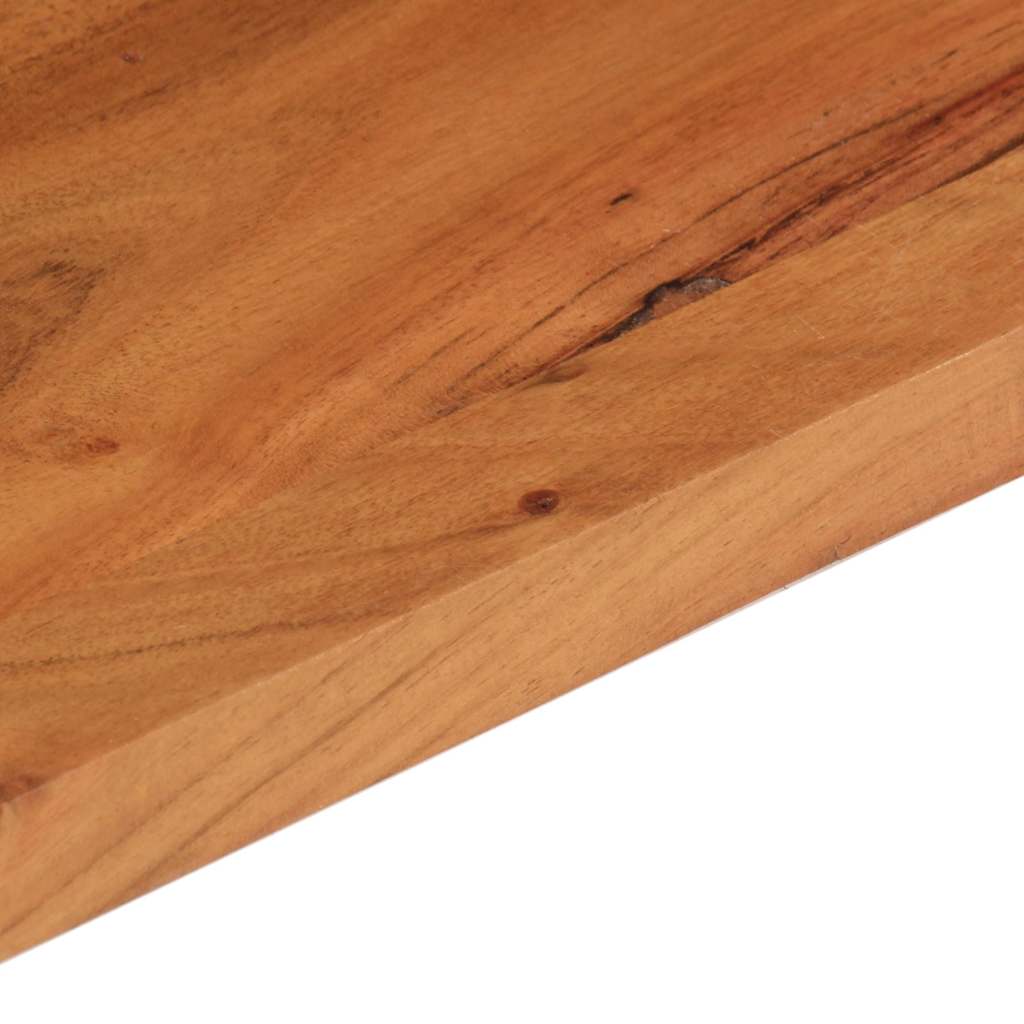 Piano Tavolo 110x80x3,8 cm Rettangolare Legno Massello Acacia