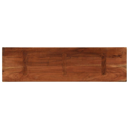 Piano Tavolo 120x30x2,5 cm Rettangolare in Massello di Recupero | homemem39