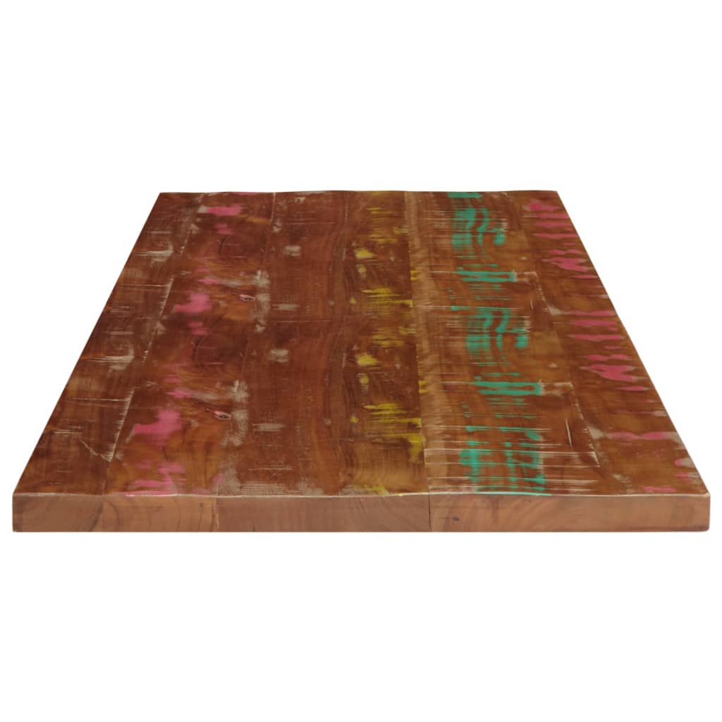 Piano Tavolo 100x50x2,5 cm Rettangolare in Massello di Recupero
