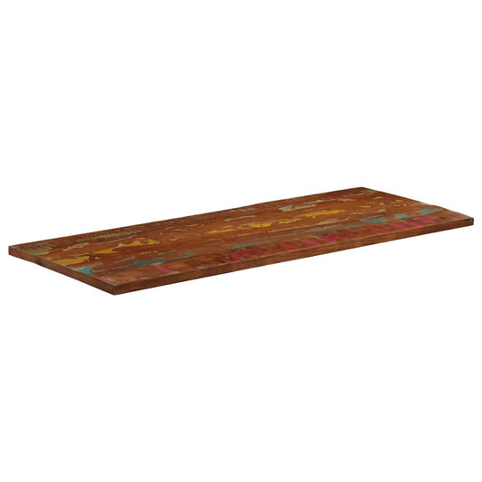 Piano Tavolo 160x50x2,5 cm Rettangolare in Massello di Recupero | homemem39