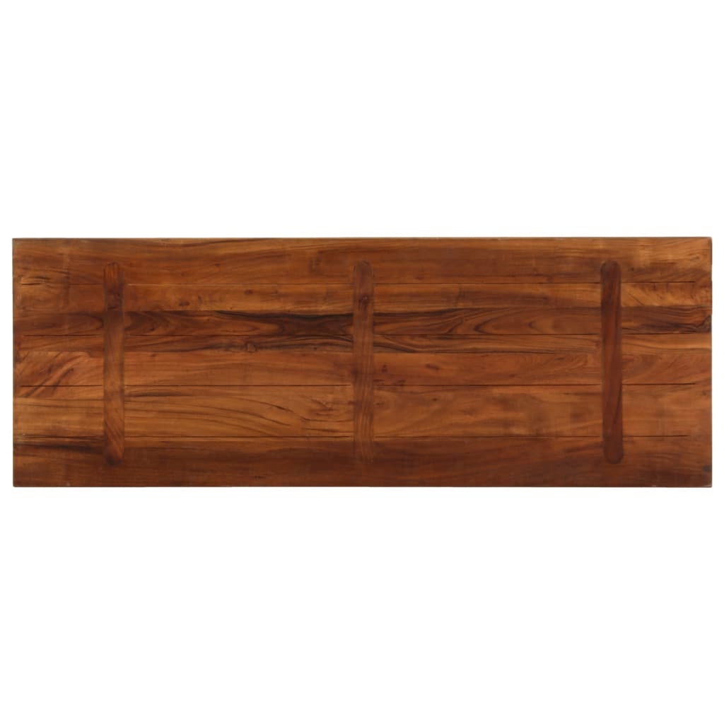 Piano Tavolo 140x60x1,5 cm Rettangolare in Massello di Recupero | homemem39