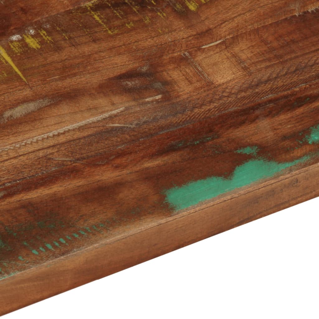 Piano Tavolo 140x60x1,5 cm Rettangolare in Massello di Recupero