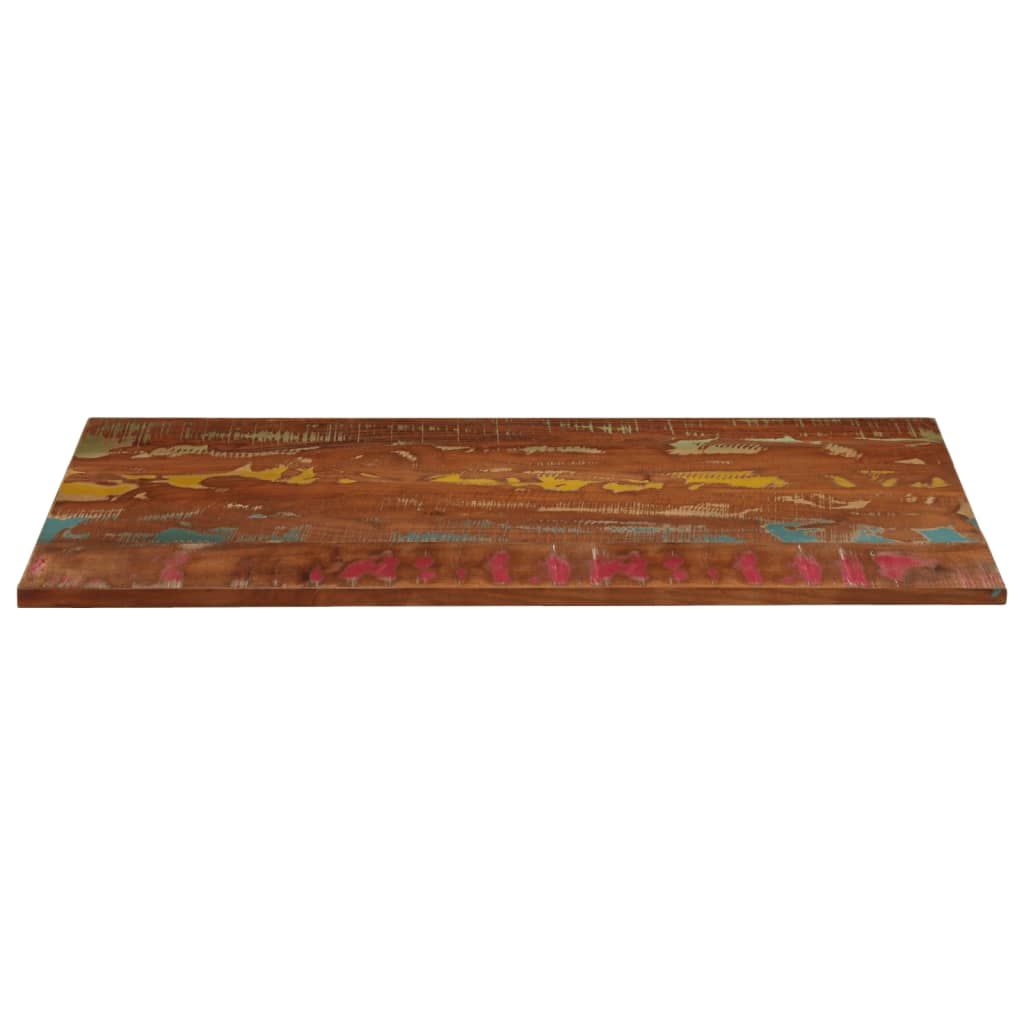 Piano Tavolo 140x60x2,5 cm Rettangolare in Massello di Recupero | homemem39