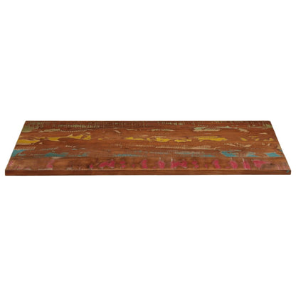 Piano Tavolo 140x60x2,5 cm Rettangolare in Massello di Recupero | homemem39