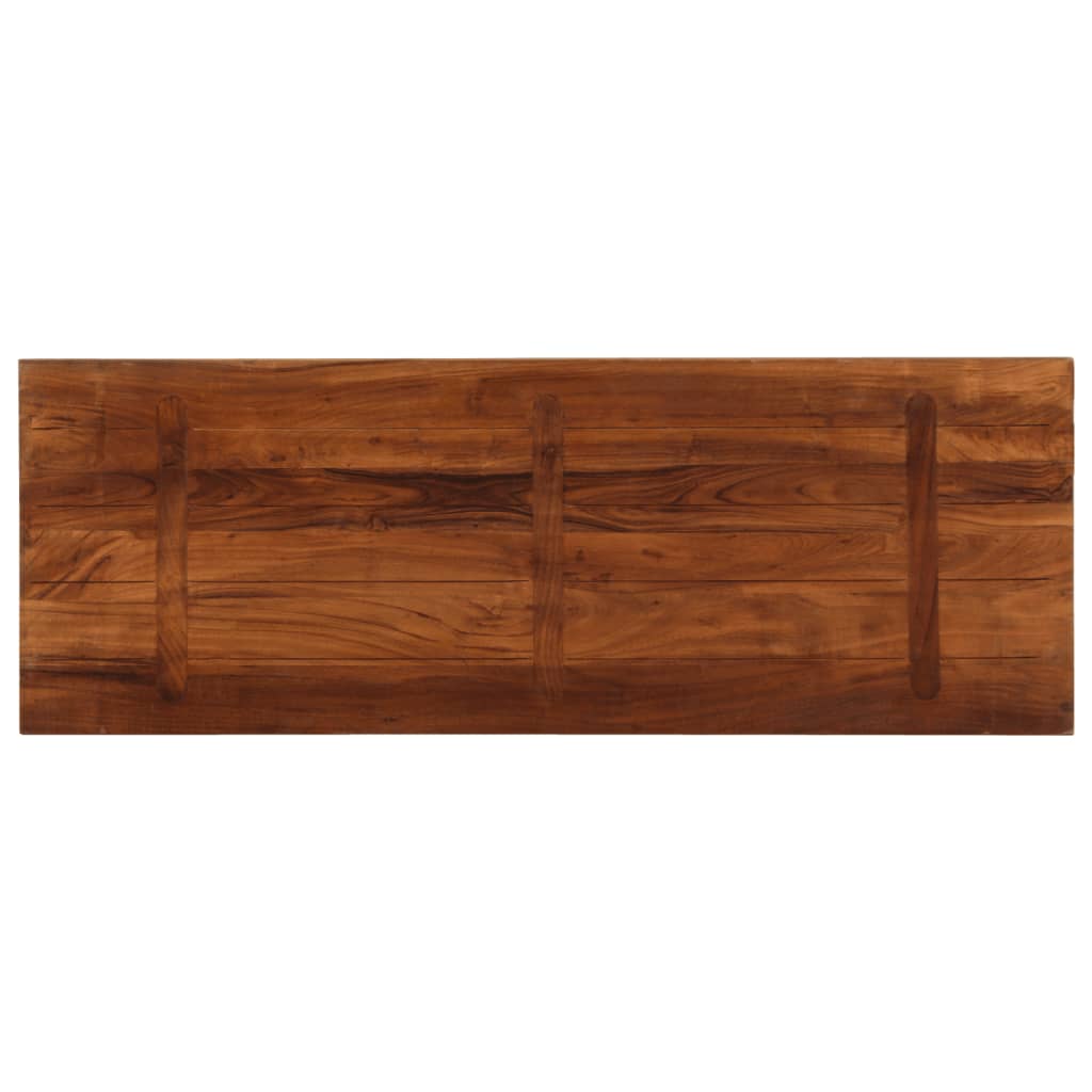 Piano Tavolo 140x60x2,5 cm Rettangolare in Massello di Recupero | homemem39