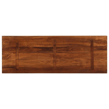 Piano Tavolo 140x60x2,5 cm Rettangolare in Massello di Recupero | homemem39
