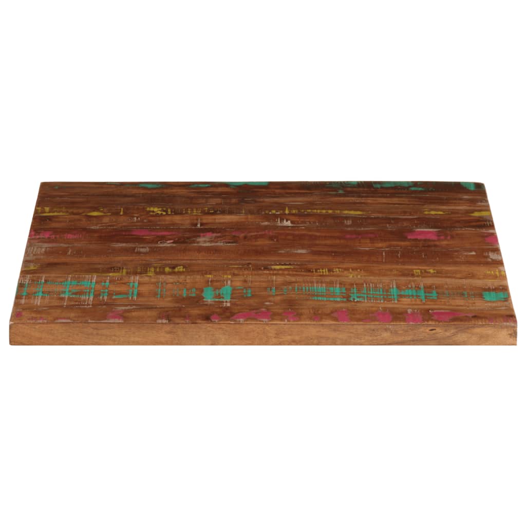 Piano Tavolo 70x70x2,5 cm Quadrato Legno Massello di Recupero | homemem39