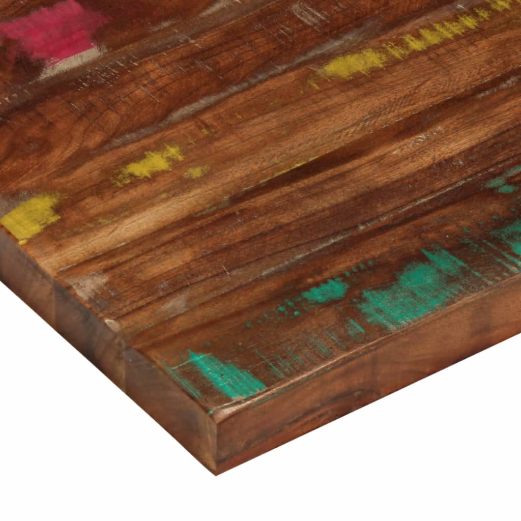 Piano Tavolo 70x70x2,5 cm Quadrato Legno Massello di Recupero | homemem39