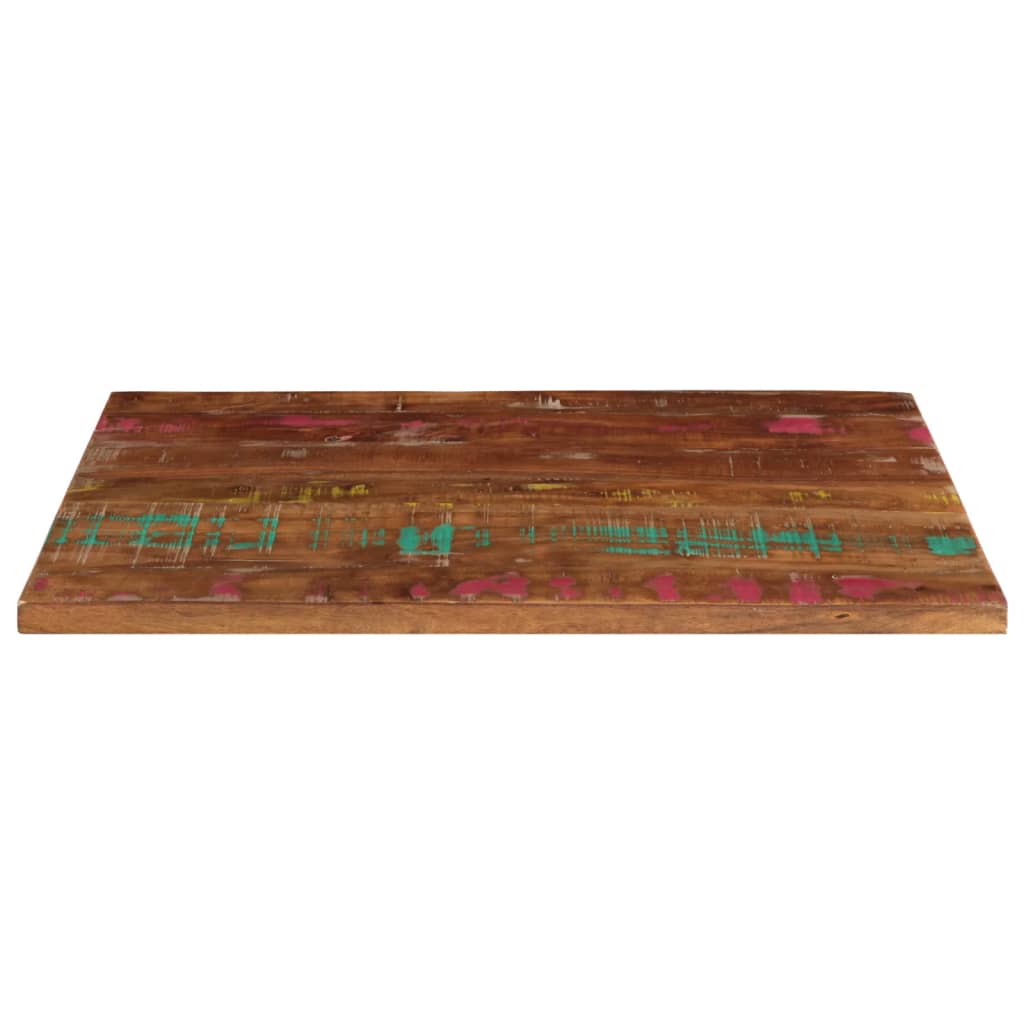 Piano Tavolo 80x70x1,5 cm Rettangolare in Massello di Recupero | homemem39