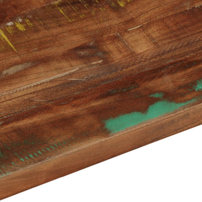 Piano Tavolo 80x70x1,5 cm Rettangolare in Massello di Recupero | homemem39