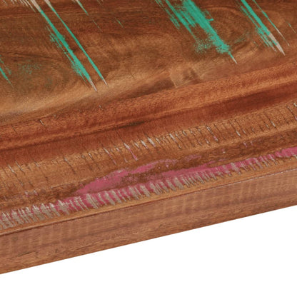 Piano Tavolo 90x80x2,5 cm Rettangolare in Massello di Recupero | homemem39