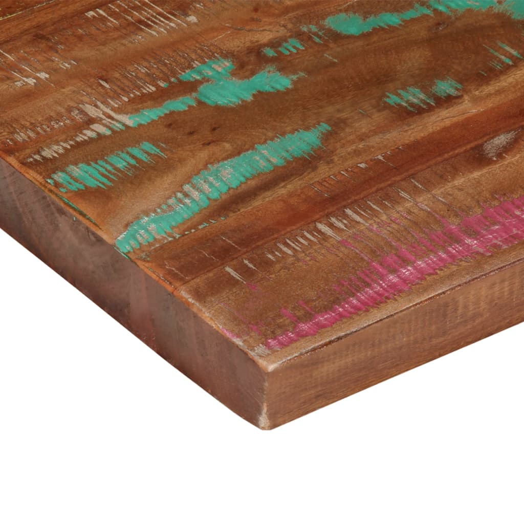 Piano Tavolo 100x80x2,5 cm Rettangolare in Massello di Recupero | homemem39