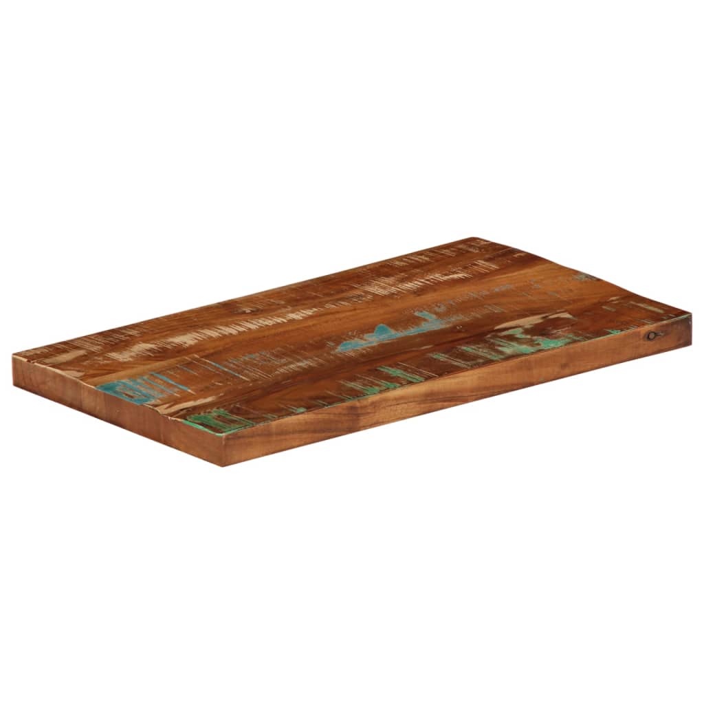 Piano Tavolo 60x20x3,8 cm Rettangolare in Massello di Recupero | homemem39