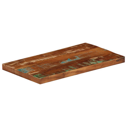 Piano Tavolo 60x20x3,8 cm Rettangolare in Massello di Recupero | homemem39