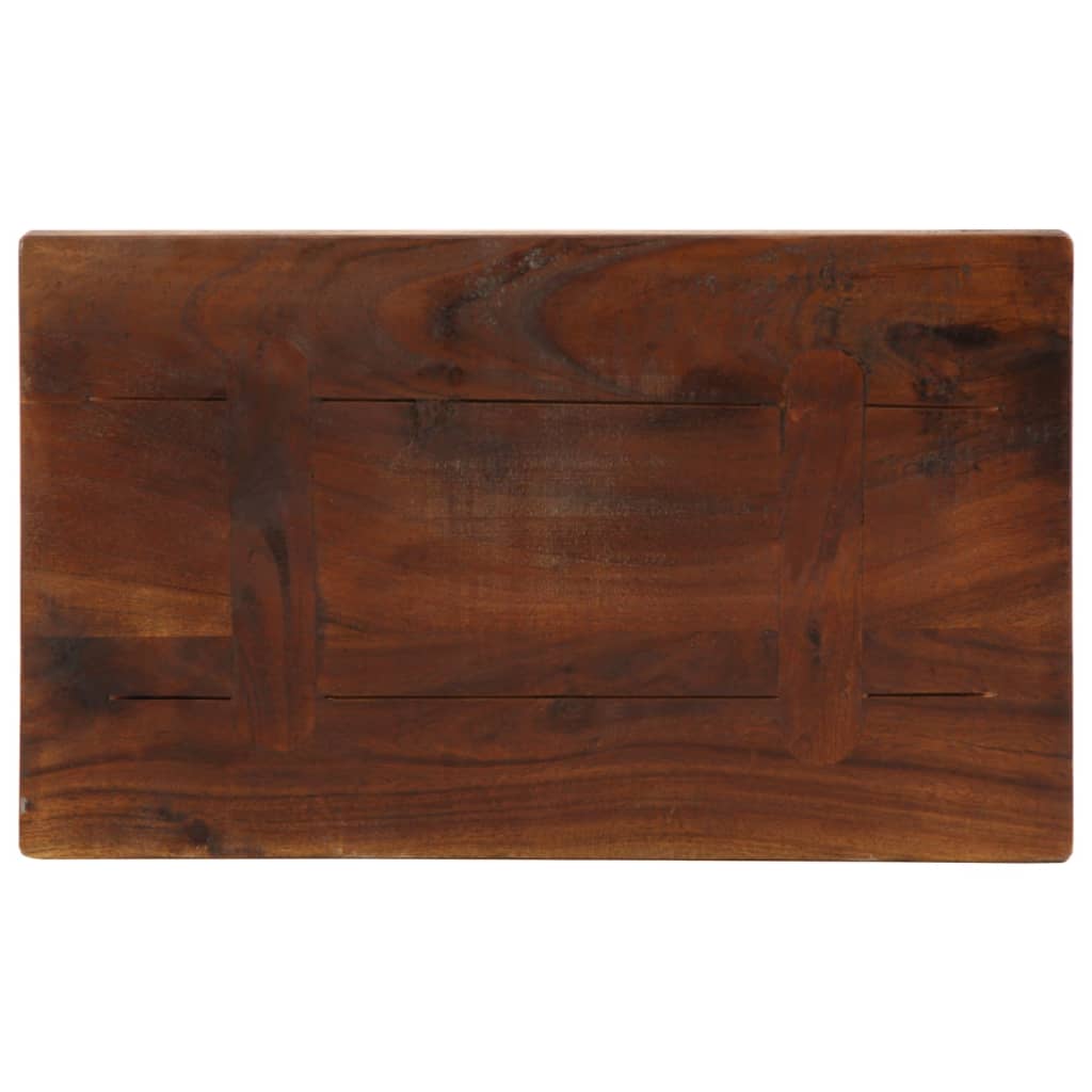 Piano Tavolo 60x20x3,8 cm Rettangolare in Massello di Recupero | homemem39