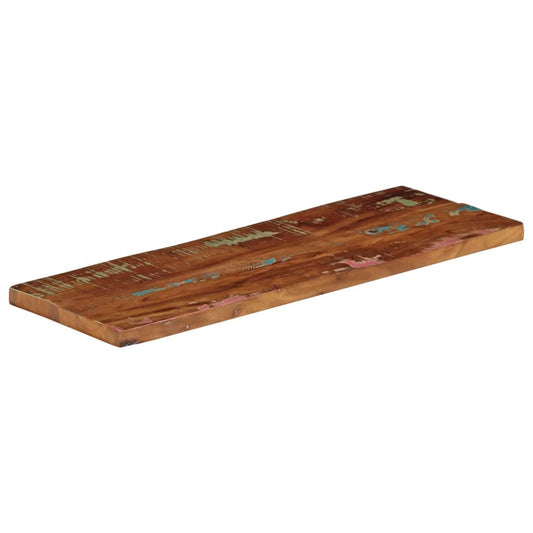 Piano Tavolo 80x20x3,8 cm Rettangolare in Massello di Recupero