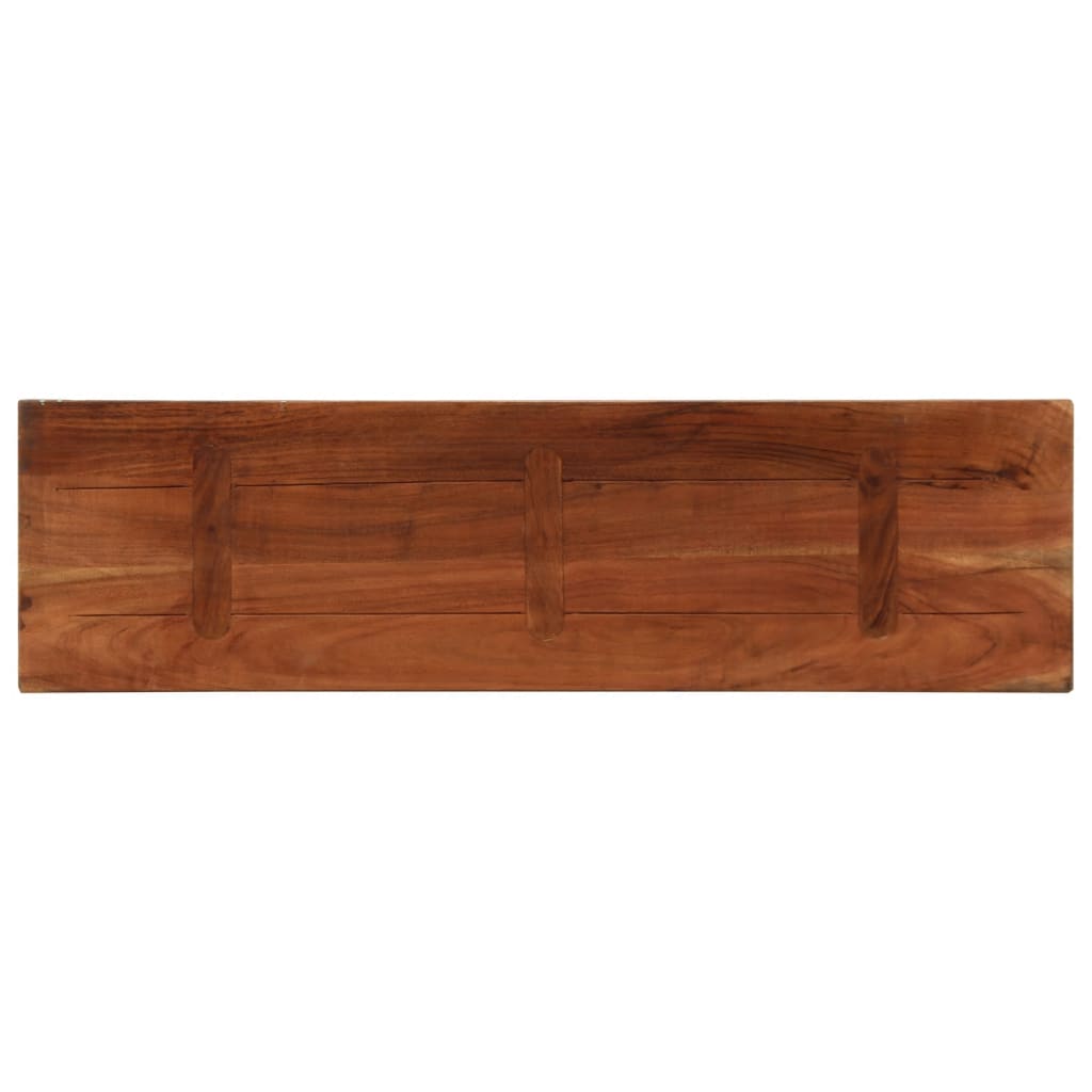 Piano Tavolo 100x20x3,8 cm Rettangolare in Massello di Recupero | homemem39