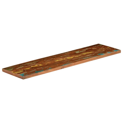 Piano Tavolo 120x20x3,8 cm Rettangolare in Massello di Recupero | homemem39