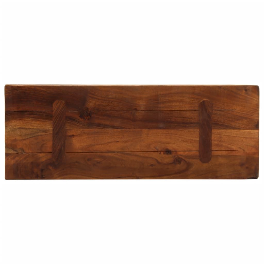 Piano Tavolo 70x30x3,8 cm Rettangolare in Massello di Recupero | homemem39