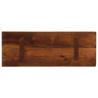 Piano Tavolo 80x30x3,8 cm Rettangolare in Massello di Recupero | homemem39