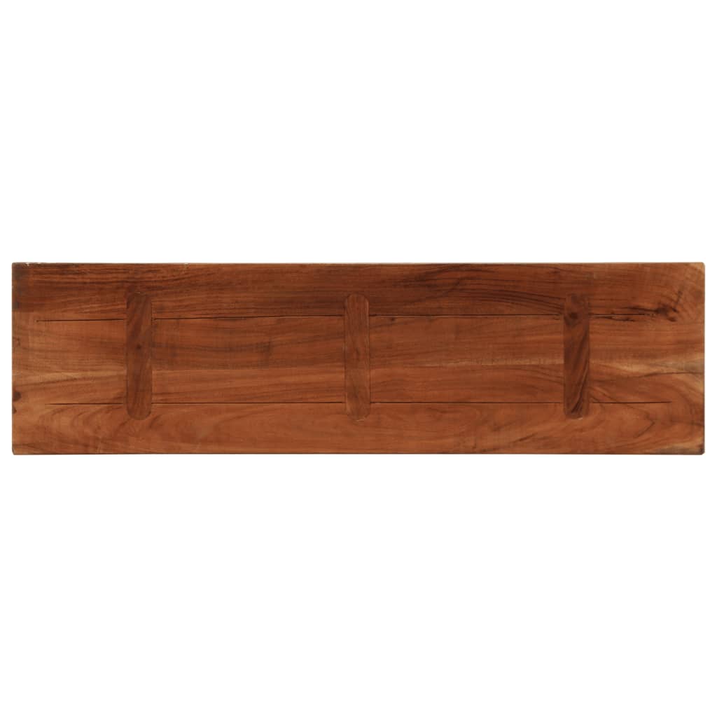 Piano Tavolo 110x30x3,8 cm Rettangolare in Massello di Recupero | homemem39