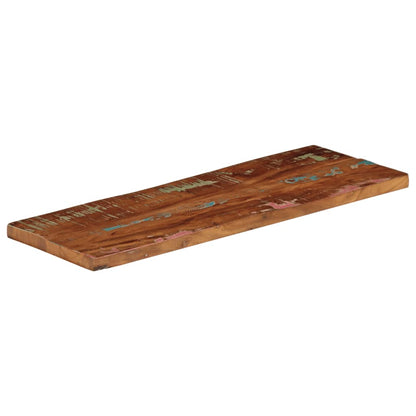 Piano Tavolo 90x40x3,8 cm Rettangolare in Massello di Recupero | homemem39