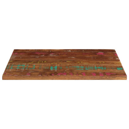 Piano Tavolo 90x70x3,8 cm Rettangolare in Massello di Recupero