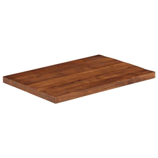 Piano Tavolo 90x70x2,5 cm Rettangolare in Massello di Recupero