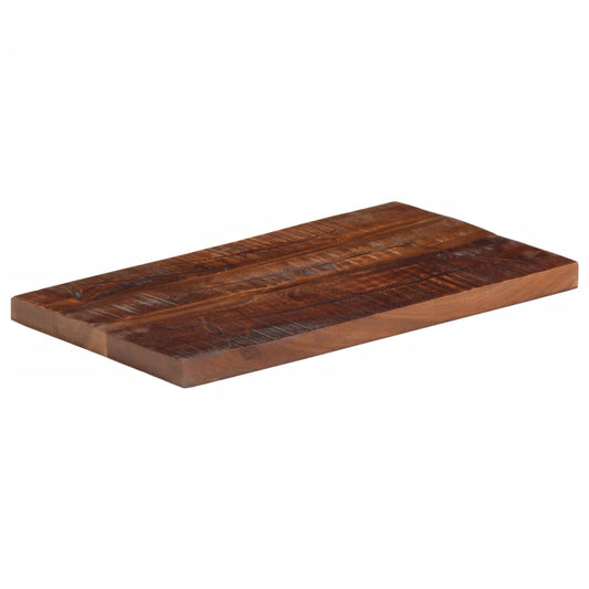 Piano Tavolo 60x20x3,8 cm Rettangolare in Massello di Recupero