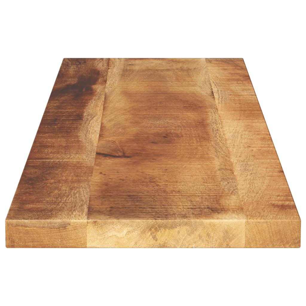 Piano per Tavolo 110x40x2,5cm Rettangolare Legno Mango Grezzo