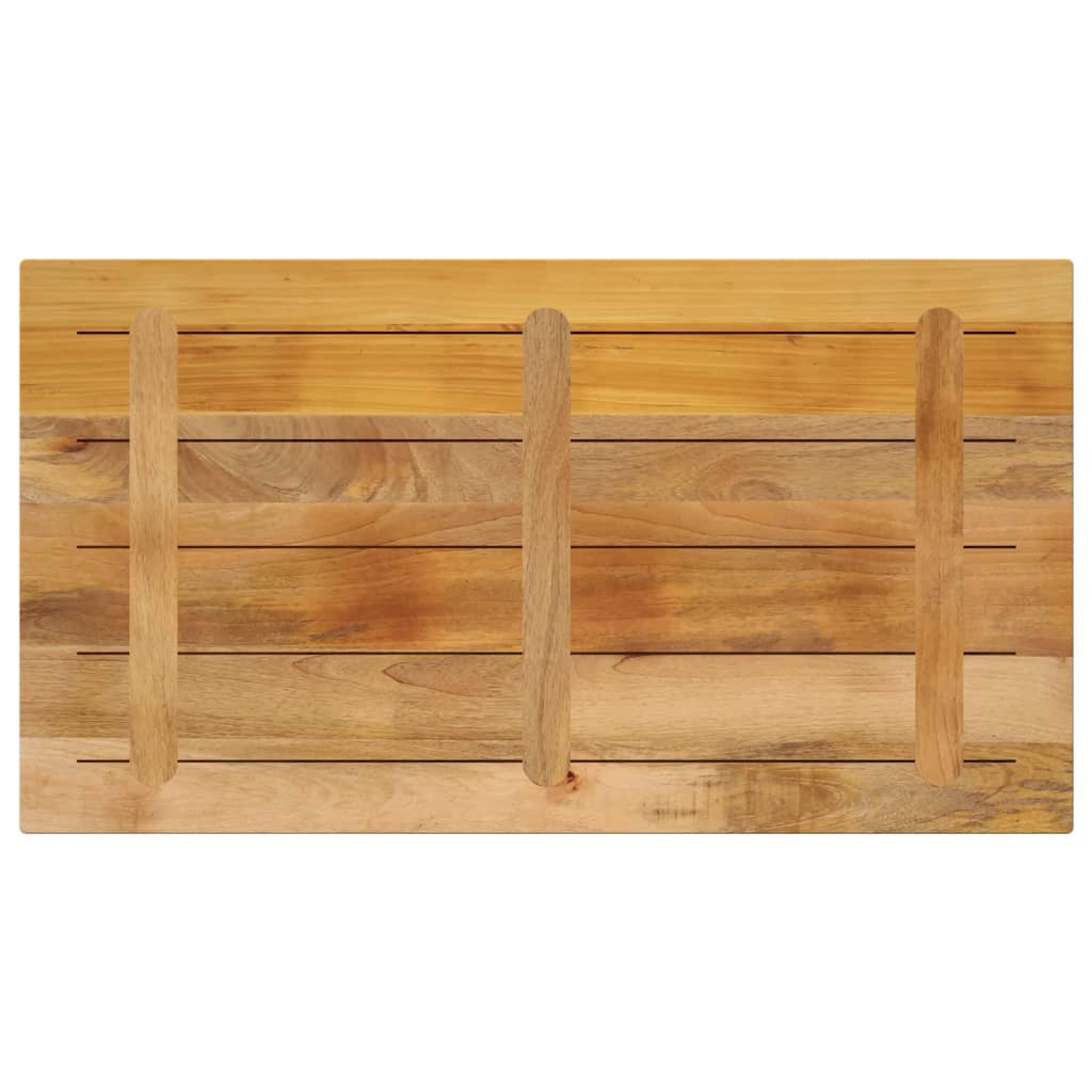 Piano per Tavolo 120x60x1,5 cm Rettangolare Legno Mango Grezzo