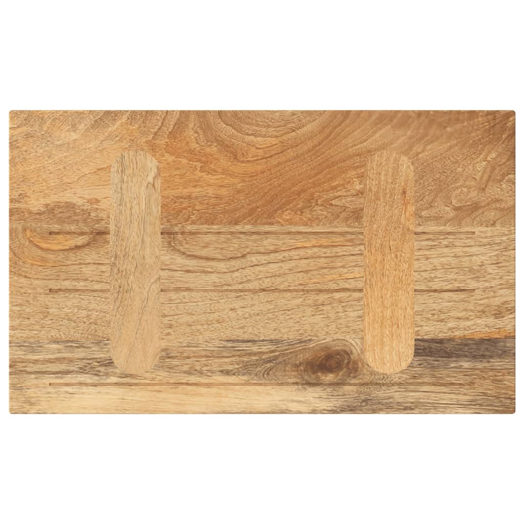Piano per Tavolo 40x20x2,5cm Rettangolare Legno Massello Mango
