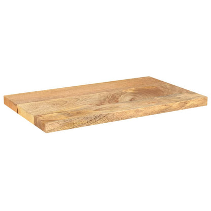 Piano per Tavolo 50x30x3,8 cm Rettangolare Legno Massello Mango