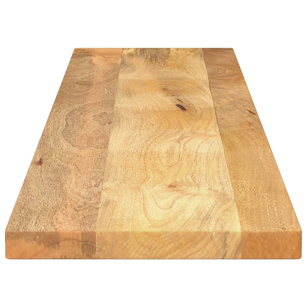 Piano per Tavolo 180x30x3,8cm Rettangolare Legno Massello Mango