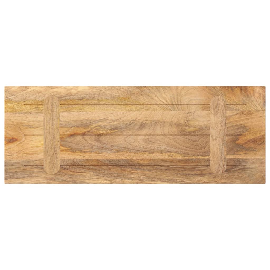 Piano per Tavolo 70x40x3,8 cm Rettangolare Legno Massello Mango | homemem39
