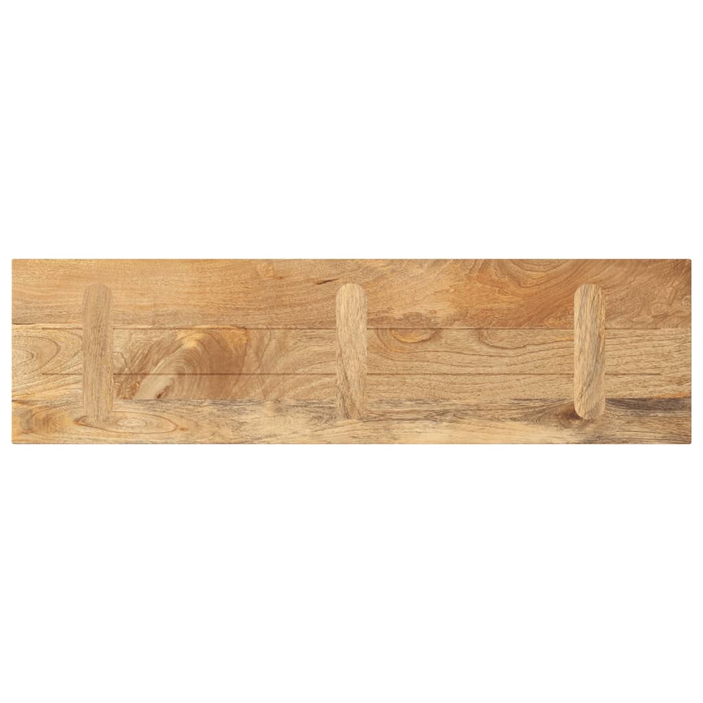 Piano per Tavolo 110x40x3,8cm Rettangolare Legno Massello Mango