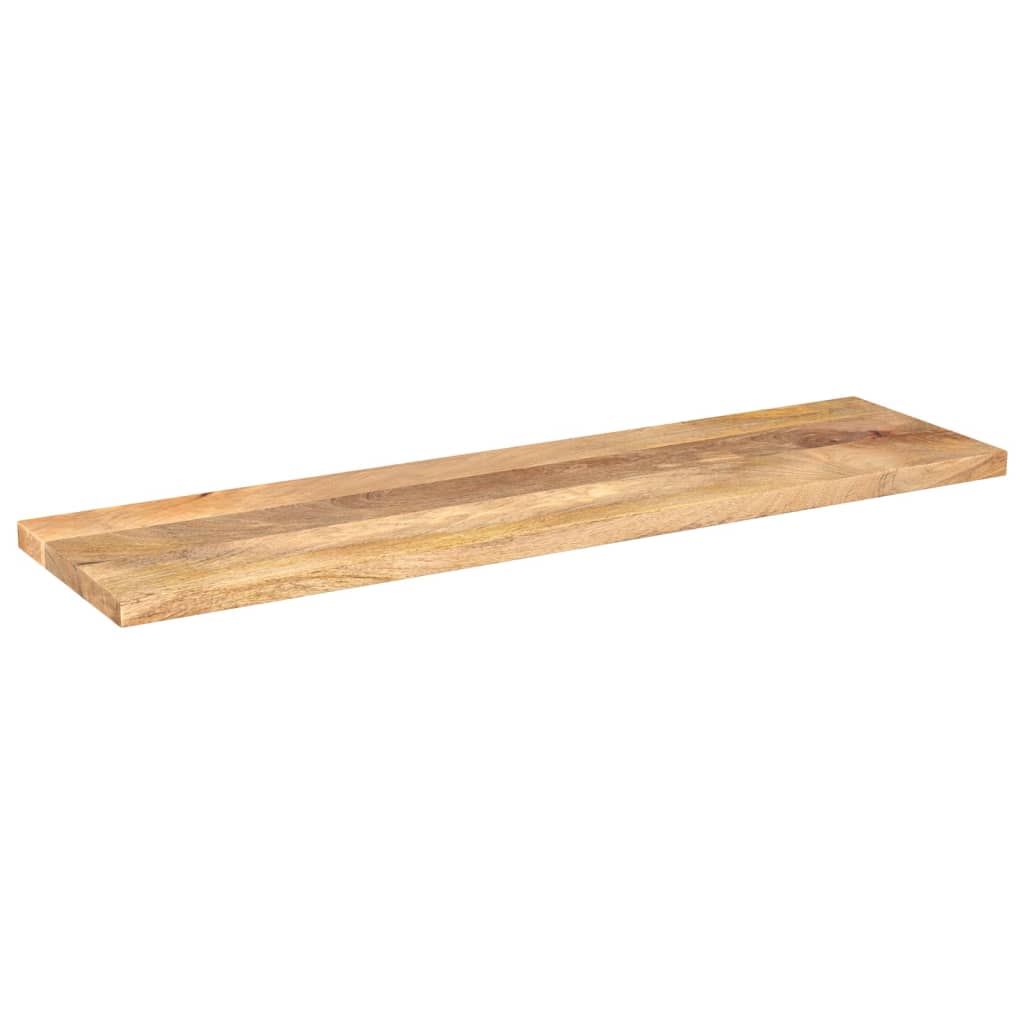 Piano per Tavolo 120x40x3,8cm Rettangolare Legno Massello Mango