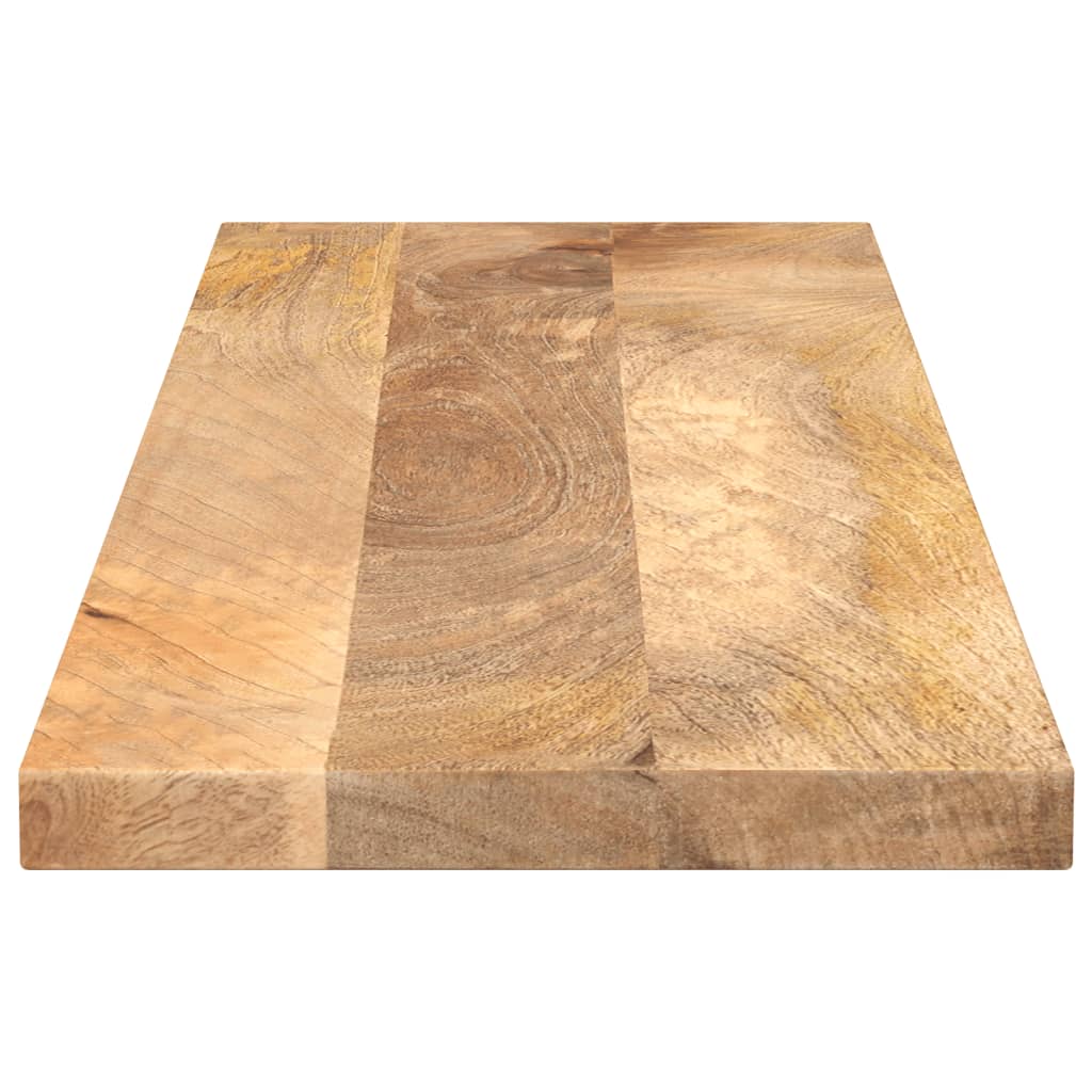Piano per Tavolo 120x40x3,8cm Rettangolare Legno Massello Mango