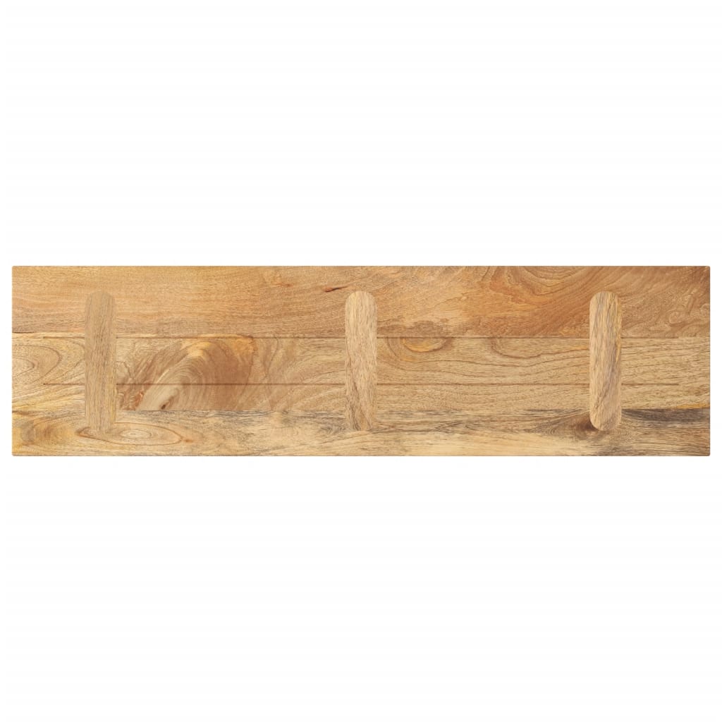 Piano per Tavolo 120x40x3,8cm Rettangolare Legno Massello Mango