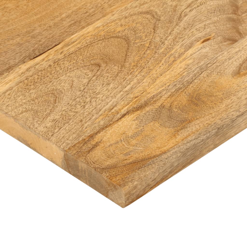 Piano per Tavolo 140x40x3,8cm Rettangolare Legno Massello Mango