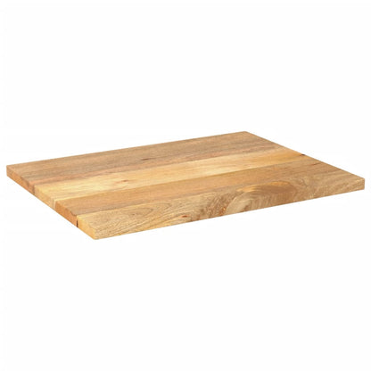 Piano per Tavolo 70x50x3,8 cm Rettangolare Legno Massello Mango