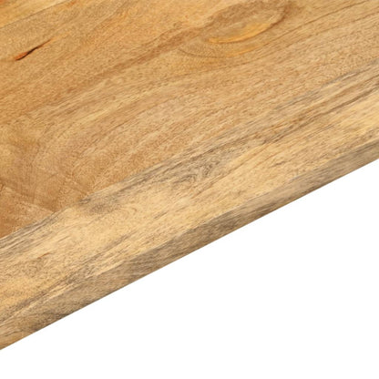 Piano per Tavolo 80x50x3,8 cm Rettangolare Legno Massello Mango