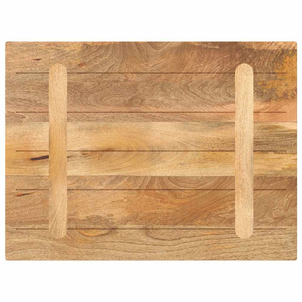 Piano per Tavolo 90x60x3,8 cm Rettangolare Legno Massello Mango