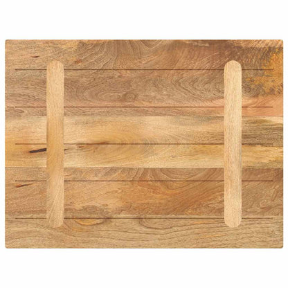 Piano per Tavolo 90x60x3,8 cm Rettangolare Legno Massello Mango