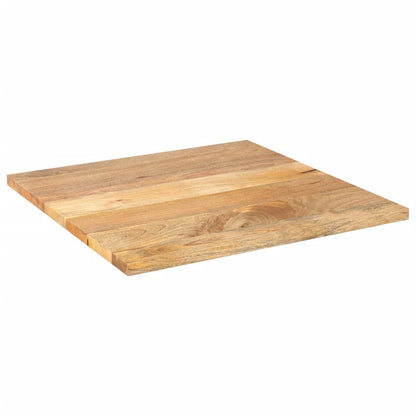 Piano per Tavolo 70x70x3,8 cm Quadrato Legno Massello di Mango