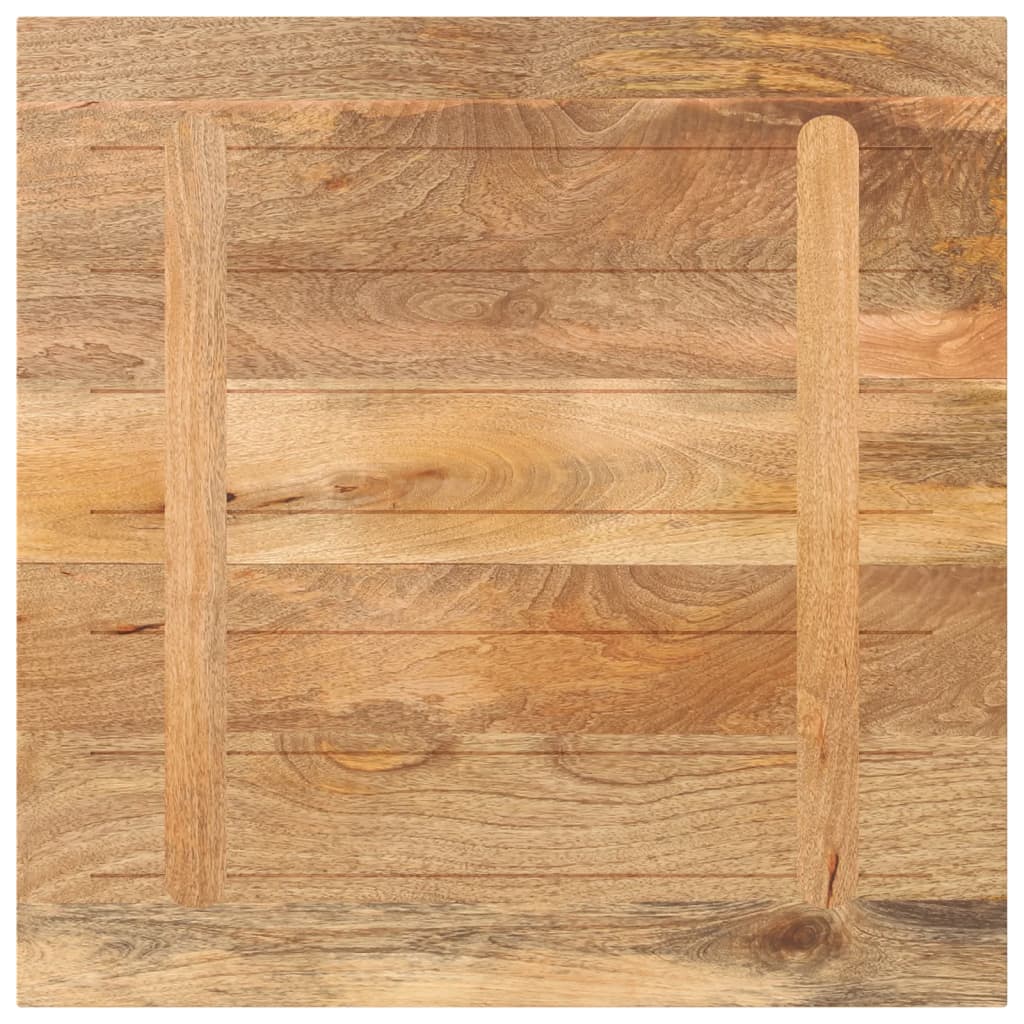Piano per Tavolo 70x70x3,8 cm Quadrato Legno Massello di Mango